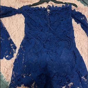 Fashion Nova Royal Blue romper